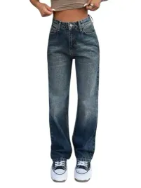 shein-spodnie-jeansowe-damskie-niebieskie-proste-casual-36-1er