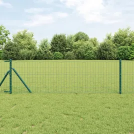 vidaxl-zielone-ogrodzenie-euro-z-13-slupkami-0-6x50-m-ze-stali-ocynkowanej