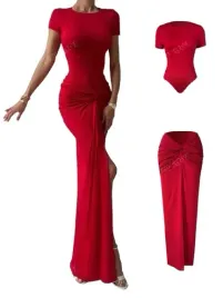 shein-elegancki-damski-komplet-czerwony-2-czesciowy-xl-1di