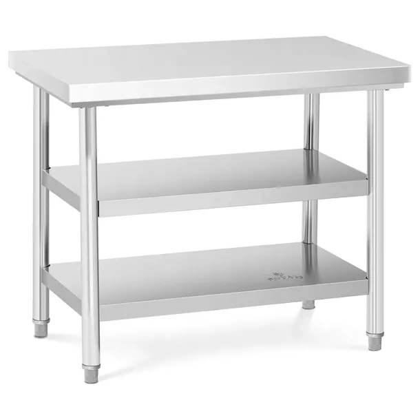 STÓŁ GASTRONOMICZNY Royal Catering 100x60 cm nierdzewny Roboczy 3 Półki