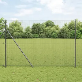 vidaxl-ogrodzenie-z-drutu-spawanego-z-13-slupkami-szare-14x50-m-stal