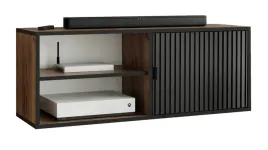 szafka-rtv-veli-2-dab-craft-czarny-ryflowany-z-polka-uchwyt-cz-otwarta