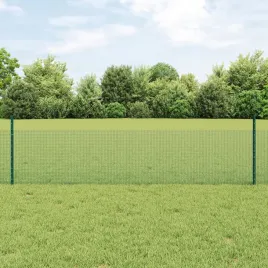 vidaxl-zestaw-paneli-ogrodzeniowych-rustykalnych-zestaw-2-zielony-metal