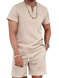 shein-meski-brazowy-komplet-spodenki-koszulka-s-lah