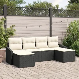 vidaxl-zestaw-6-czesciowy-sofa-ogrodowa-z-poduszkami-czarny-polirattan