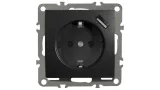 quadra-gniazdo-schuko-usb-czarne-matowe