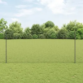 vidaxl-ogrodzenie-z-drutu-spawanego-z-22-slupkami-szare-14x25-m-stal