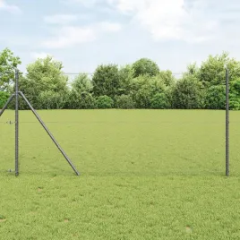 vidaxl-ogrodzenie-szesciokatne-szare-1x50-m-stal