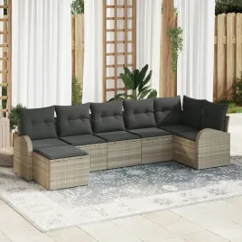 vidaxl-zestaw-sofy-ogrodowej-7-elementowy-z-poduszkami-jasnoszary-rattan