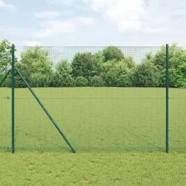 vidaxl-ogrodzenie-z-drutu-spawanego-z-13-slupkami-zielonym-1-5x50-m-stal