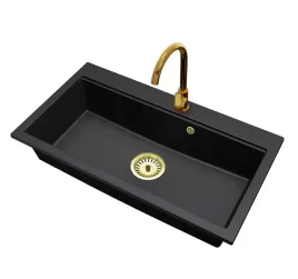 kuchenny-zlewozmywak-granitowy-jednokomorowy-elite-90-bateria-syfon-zloty