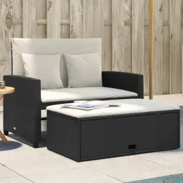 vidaxl-sofa-ogrodowa-z-poduszkami-2-osobowa-czarna-polirattan