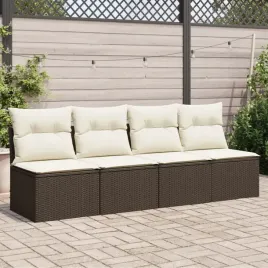 vidaxl-sofa-ogrodowa-z-poduszkami-4-osobowa-brazowa-polirattan