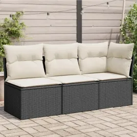 vidaxl-sofa-ogrodowa-z-poduszkami-3-osobowa-czarna-polirattan