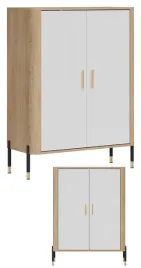 szafka-dwudrzwiowa-komoda-regal-zamykany-dab-bialy-zloty-dante-dt11
