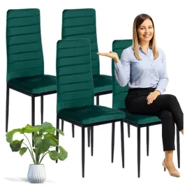 krzesla-z-wyprofilowanym-oparciem-velvet-zielony-4-sztuki