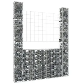 vidaxl-ogrodzenie-gabionowe-z-2-slupkami-zelazo-140x20x200-cm