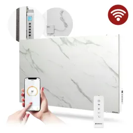 ceramiczny-panel-grzewczy-1000w-z-wifi-bialy-marmur-hybryda-dekoracyjny