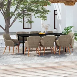 vidaxl-9-czesciowy-zestaw-mebli-ogrodowych-z-poduszkami-brazowy