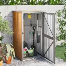 vidaxl-szopa-ogrodowa-brazowa-88x89x161-cm-stal-galwanizowana