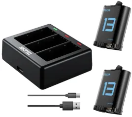 ladowarka-usb-2x-akumulator-bateria-do-gopro-hero-13-black-telesin