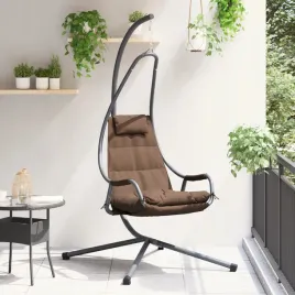 vidaxl-hustawka-wiszaca-z-stojakiem-i-poduszka-kawowa-stal