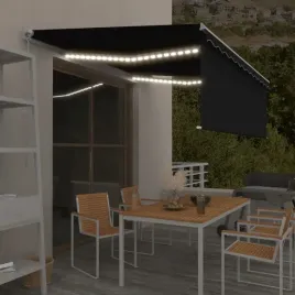 vidaxl-recznie-zwijana-markiza-z-zaslona-i-led-45x3-m-antracytowa
