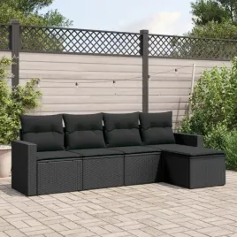 vidaxl-5-cz-zestaw-wypoczynkowy-do-ogrodu-poduszki-czarny-rattan-pe