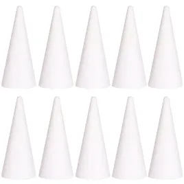 stozki-styropianowe-10szt-15cm-ozdoby-ze-styropianu-choinki-styropianowe