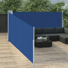 vidaxl-zwijana-markiza-boczna-niebieska-100-x-1000-cm