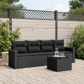 vidaxl-5-cz-zestaw-wypoczynkowy-do-ogrodu-poduszki-czarny-rattan-pe