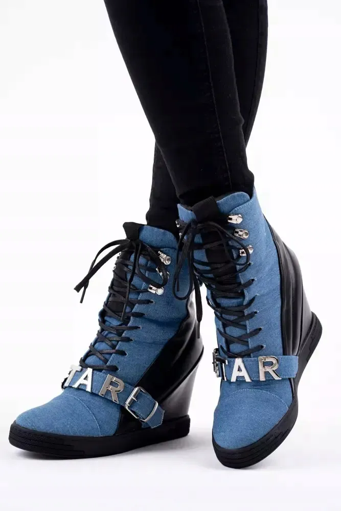 niebieskie-sneakersy-damskie-na-koturnie-star-36-stan-nowy