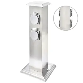 vidaxl-slupek-ogrodowy-z-gniazdami-stal-nierdzewna