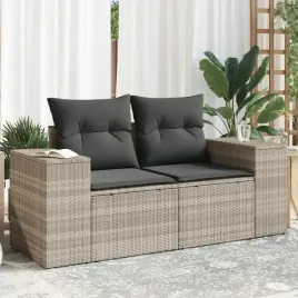 vidaxl-sofa-ogrodowa-z-poduszkami-2-osobowa-jasnoszara-polirattan