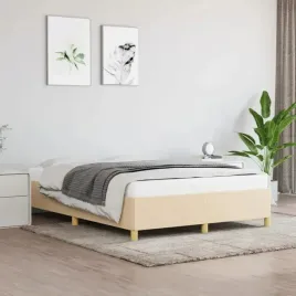 vidaxl-rama-lozka-bez-materaca-kremowa-140x190-cm-obita-tkanina