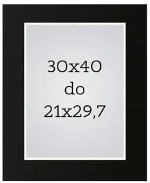 passe-partout-30x40-na-plakat-zdjecie-obrazek-21x297-a4-czarne-do-ramki