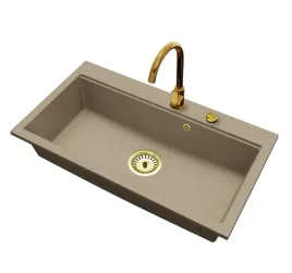 kuchenny-zlewozmywak-granitowy-jednokomorowy-elite-90-bateria-syfon-zloty