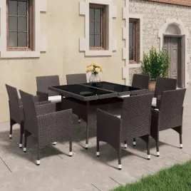 vidaxl-9-cz-zestaw-mebli-ogrodowych-polirattan-i-szklo-brazowy