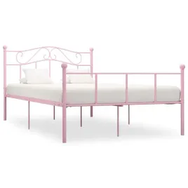 vidaxl-rama-lozka-rozowa-metalowa-140-x-200-cm