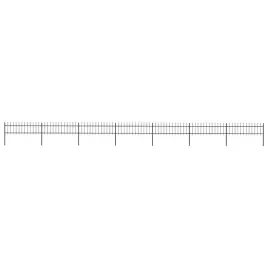 vidaxl-ogrodzenie-z-pretow-z-grotami-stalowe-119-x-06-m-czarne
