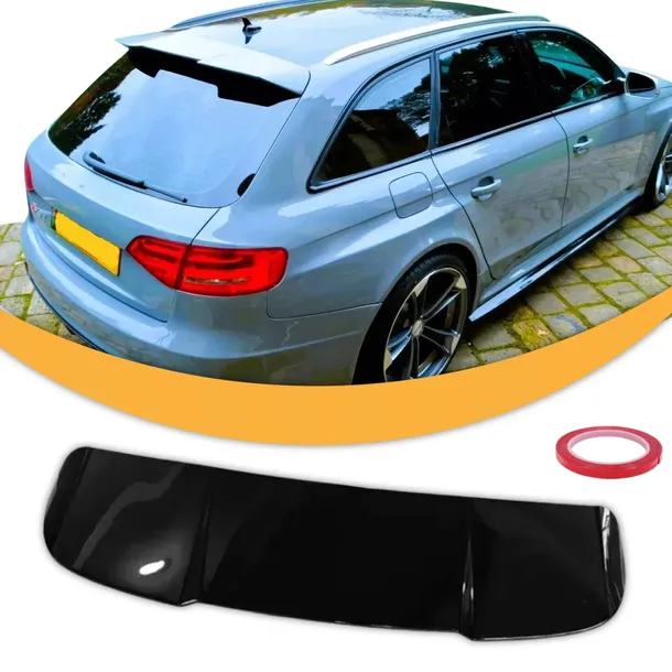 Spoiler AUDI A4 B8 KOMBI AVANT Czarny Połysk RS STYLE Dokładka Lotka Daszek
