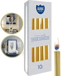 aura-swiece-stolowe-stozkowe-zlote-metalik-7h-10-szt-s30-271