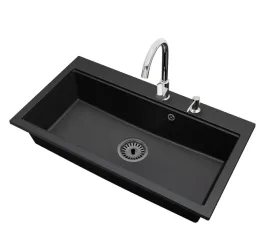 kuchenny-zlewozmywak-granitowy-jednokomorowy-elite-90-bateria-syfon-czarny