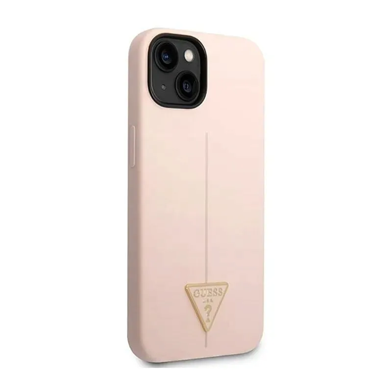 guess-silicone-triangle-logo-etui-iphone-14-rozowy