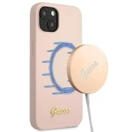 guess-silicone-script-magsafe-etui-iphone-13-rozowy