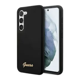 guess-silicone-script-metal-logo-etui-samsung-galaxy-s23-czarny