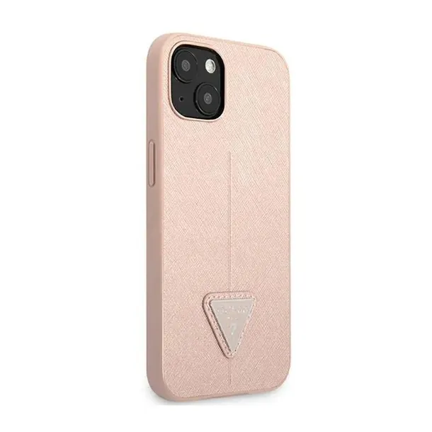 guess-saffiano-triangle-logo-case-etui-iphone-14-plus-rozowy-przeznaczenie-apple