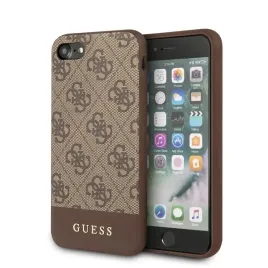 guess-4g-bottom-stripe-collection-etui-iphone-se-2020-8-7-brazowy