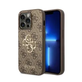 guess-4g-big-metal-logo-etui-iphone-15-pro-brazowy