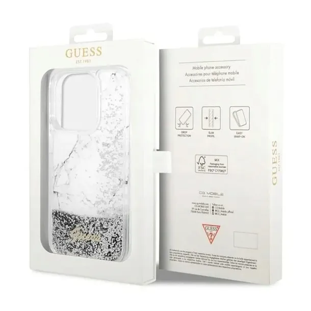 guess-liquid-glitter-marble-etui-iphone-14-pro-bialy-funkcje-ladowanie-indukcyjne-pochlanianie-wstrzasow